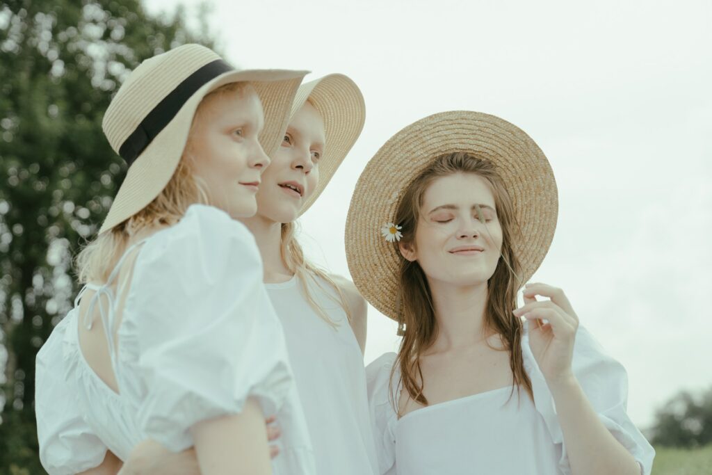 ladies in white