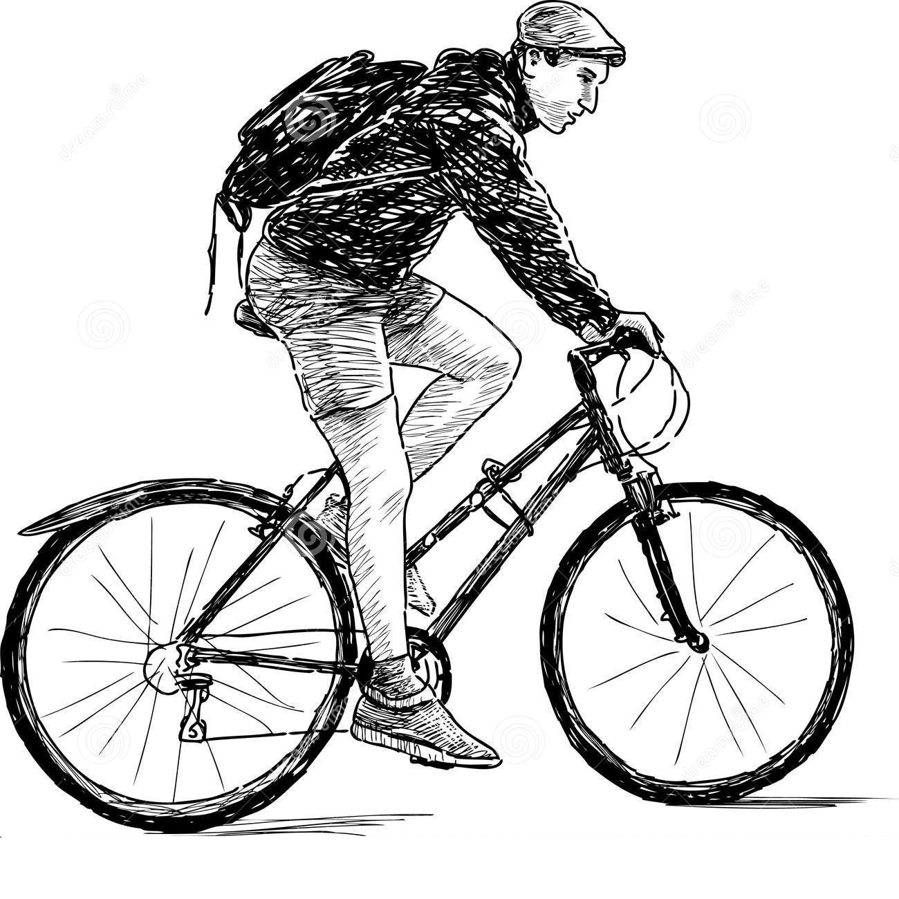 man on bike