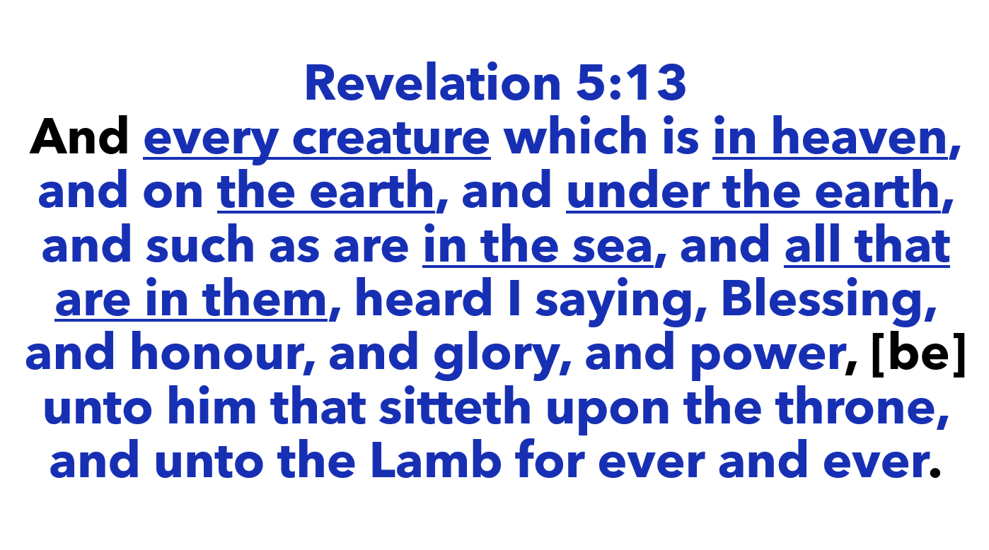 Revelation 5:13