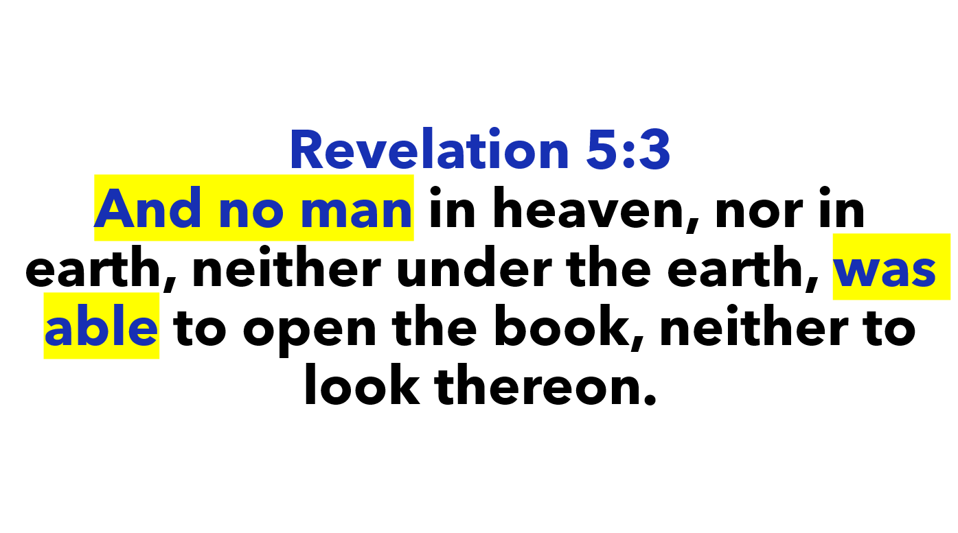 Revelation 5:3