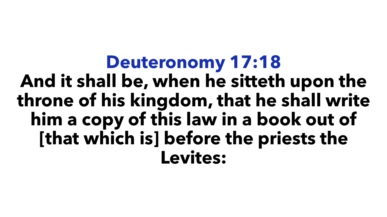 Deuteronomy 17:18