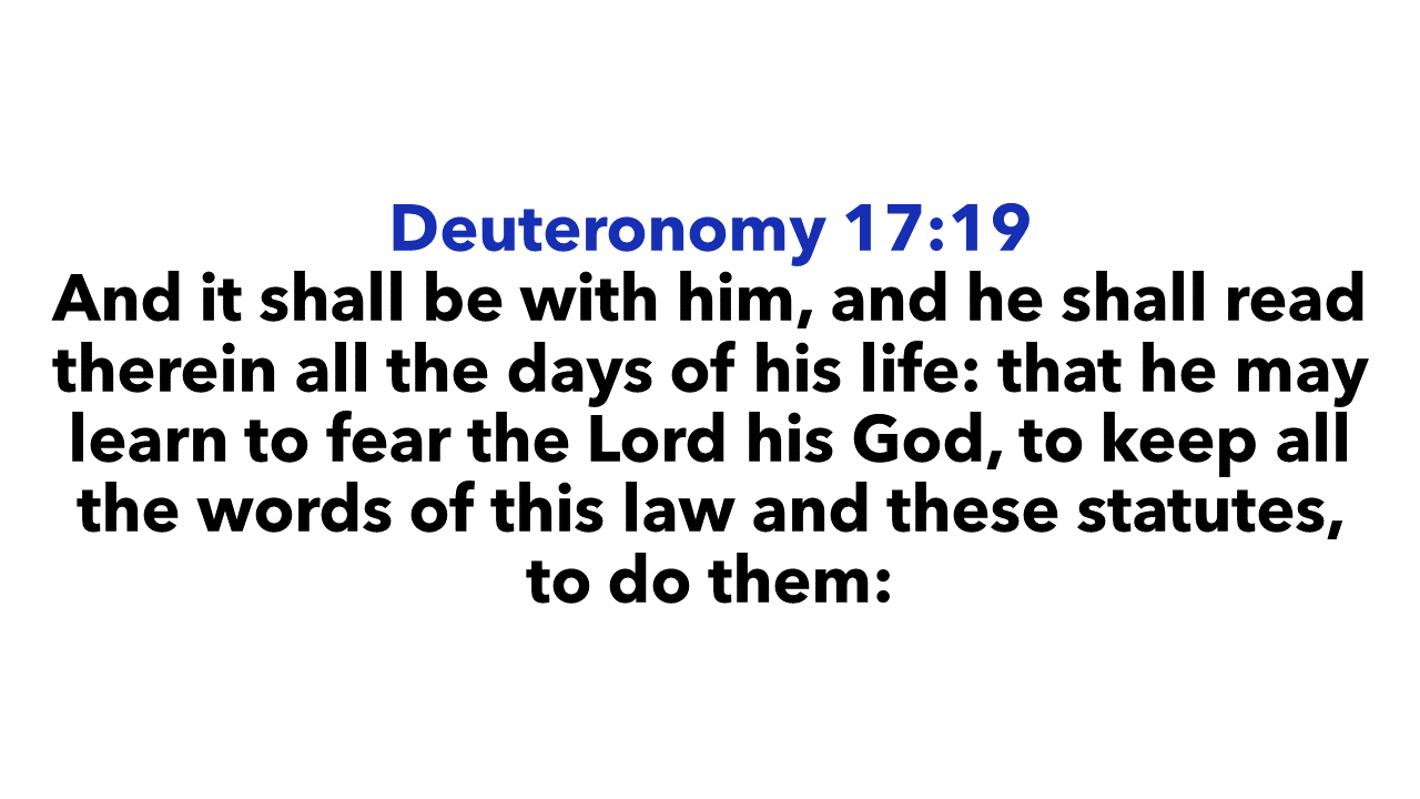 Deuteronomy 17:19