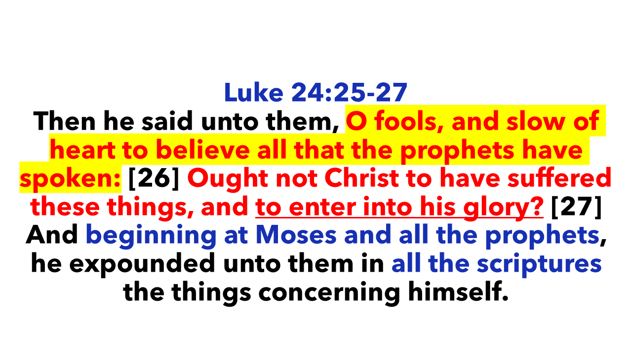 Luke 24:25-27