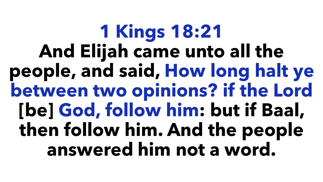 1 Kings 18:21