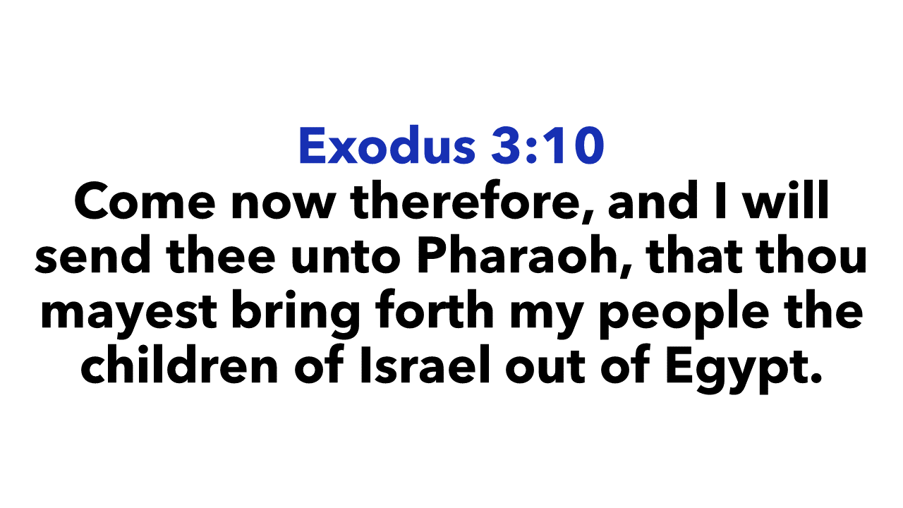 Exodus 3:10