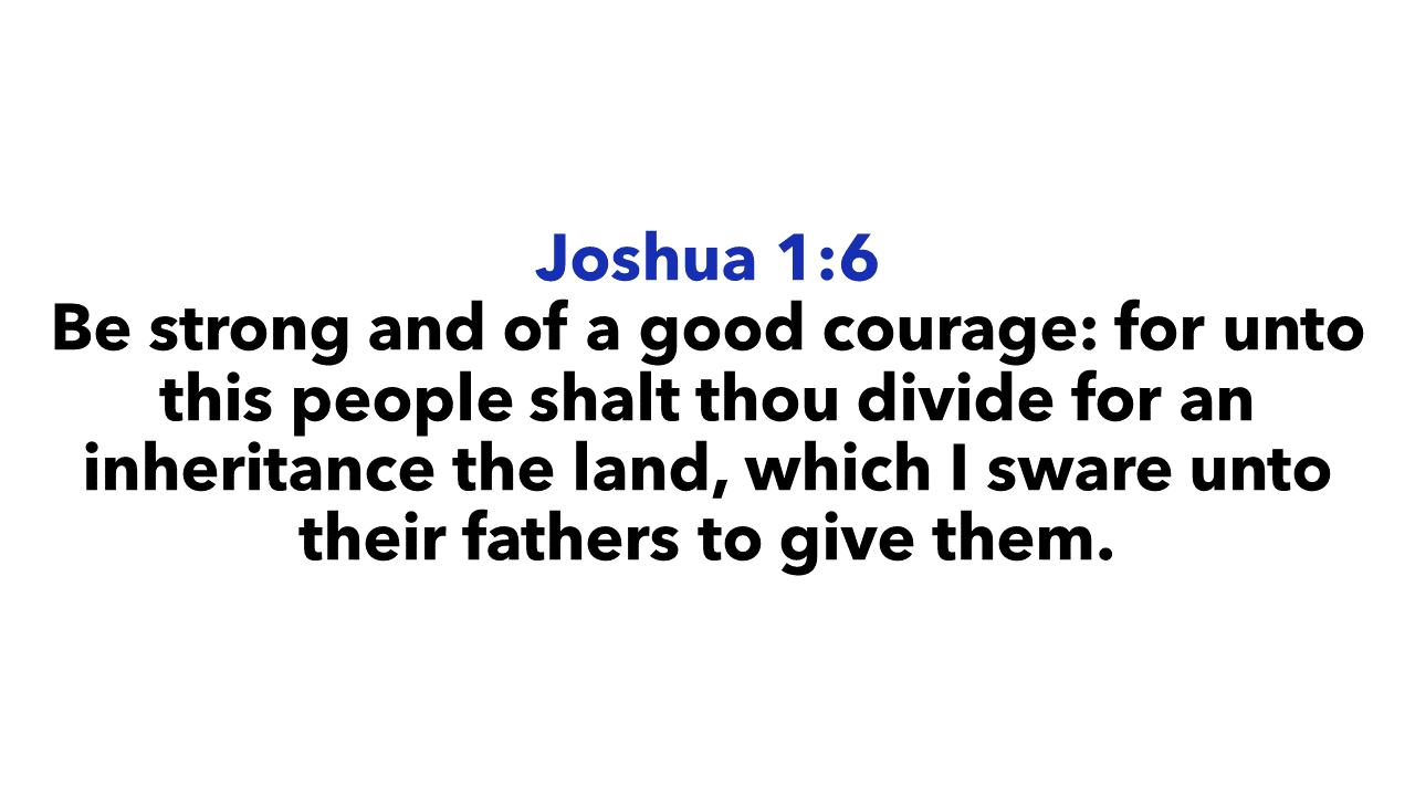 Joshua 1:6