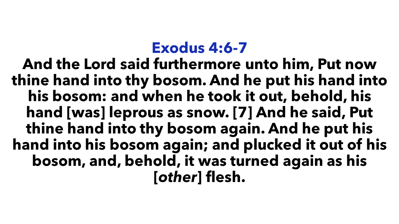 Exodus 4:6-7