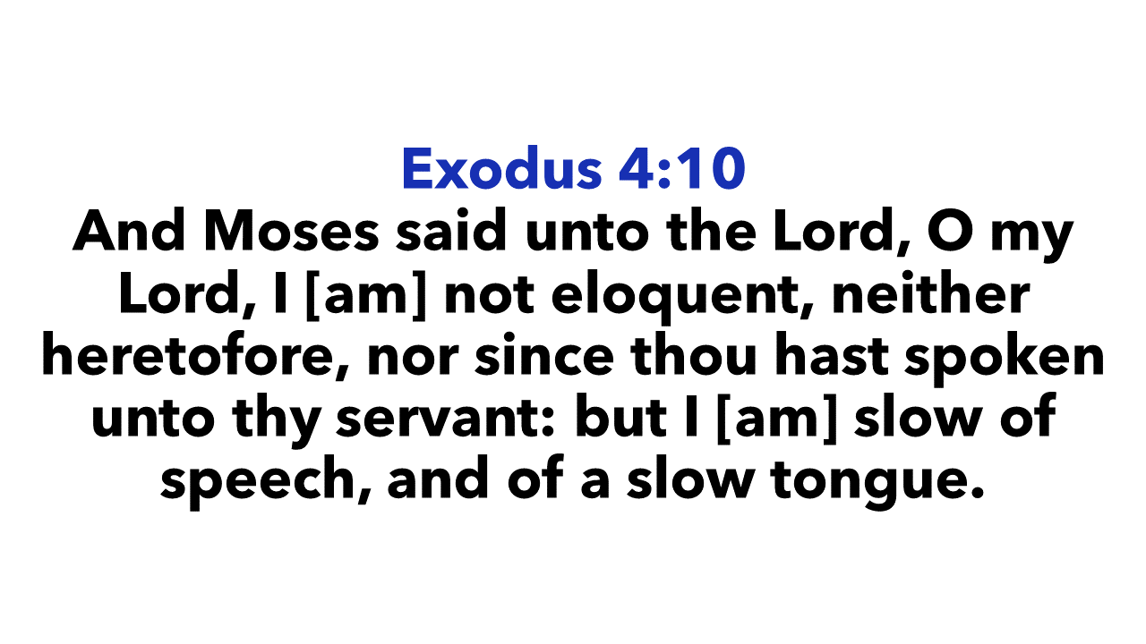 Exodus 4:10