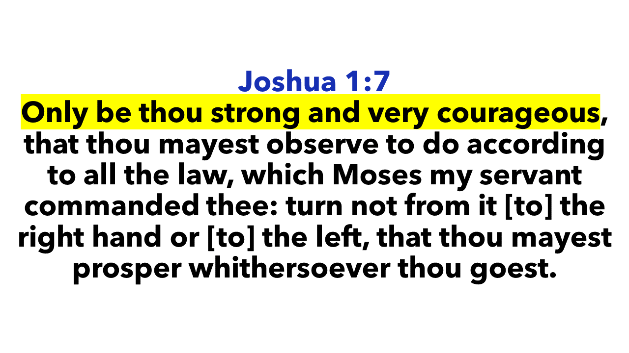 Joshua 1:7a