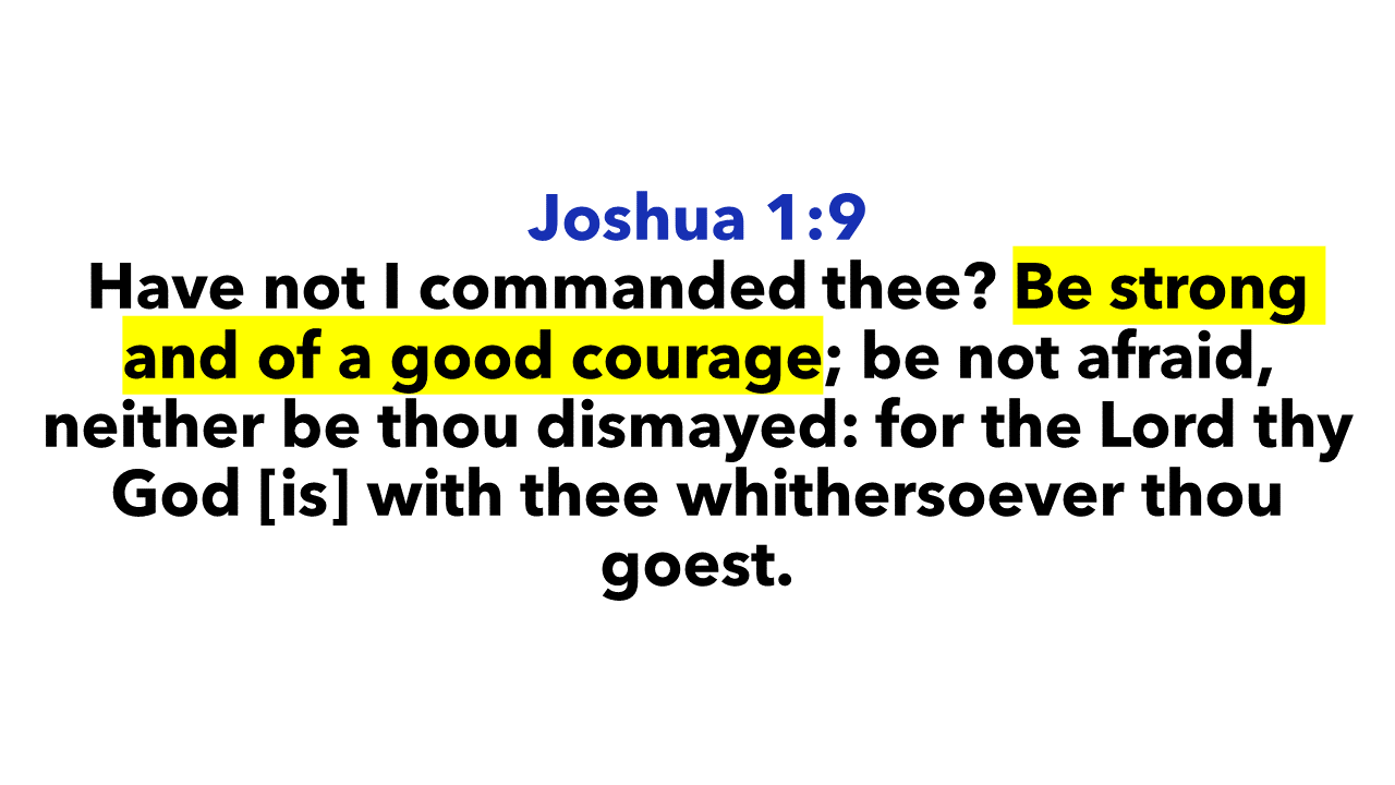 Joshua 1:9a