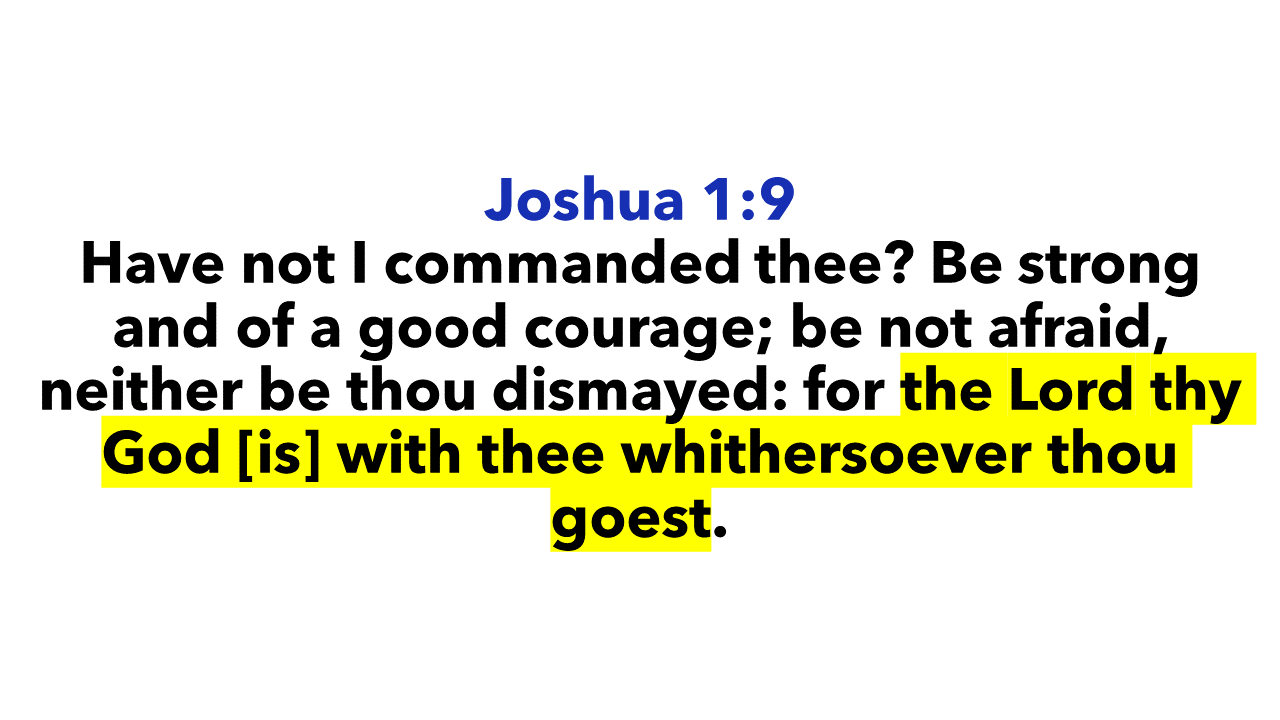 Joshua 1:9c