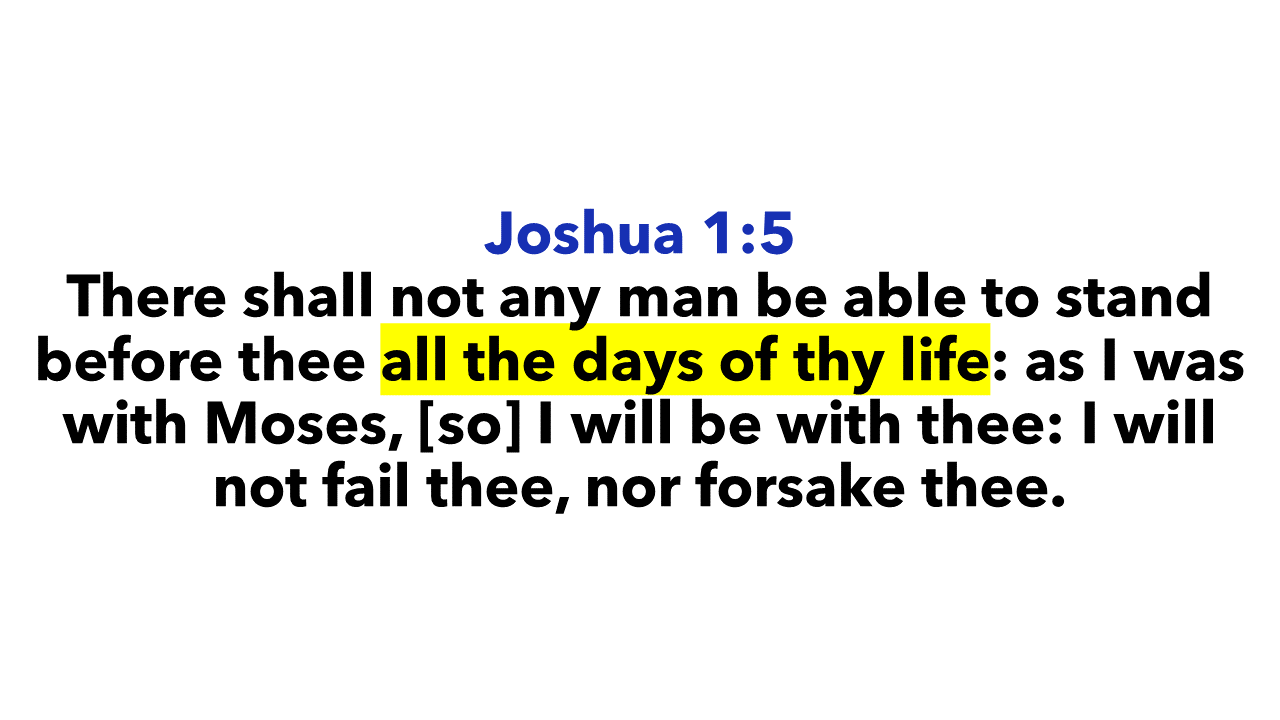 Joshua 1:5b