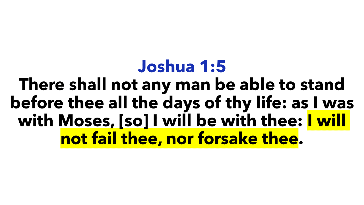 Joshua 1:5c