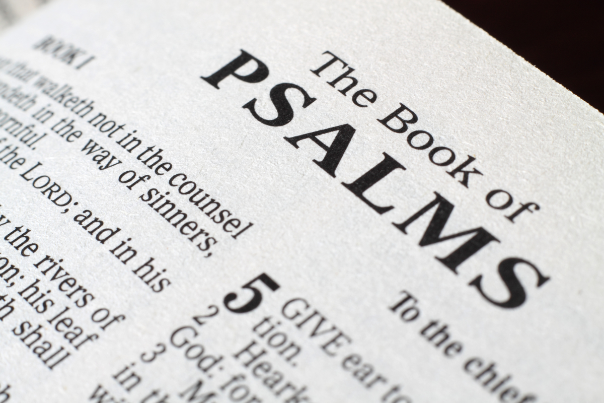 Book of Psalms in the Bible.