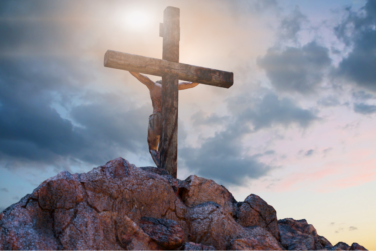 A depiction of Jesus' crucifixion.