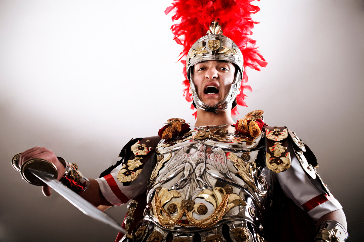 An image of a Roman centurion.