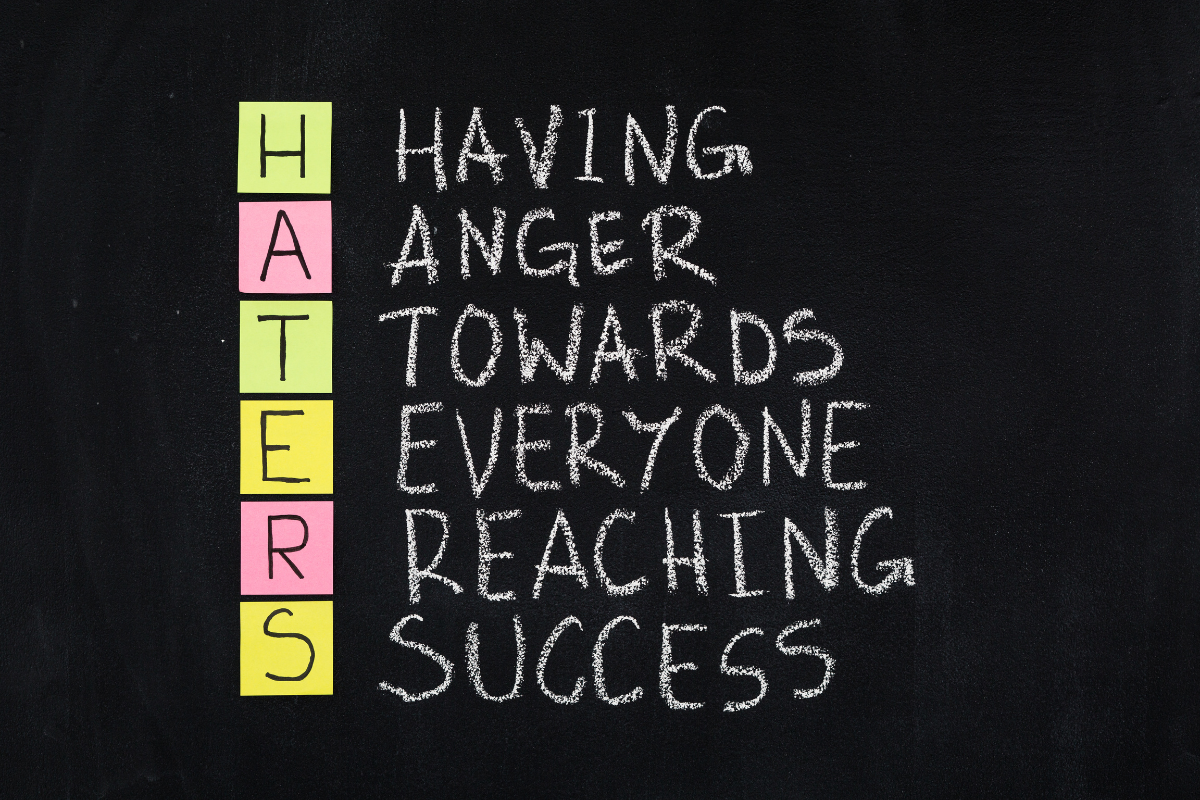 An acronym for the word HATERS.