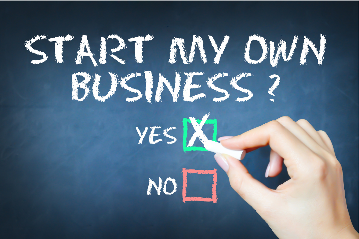 An illustration on starting a business.