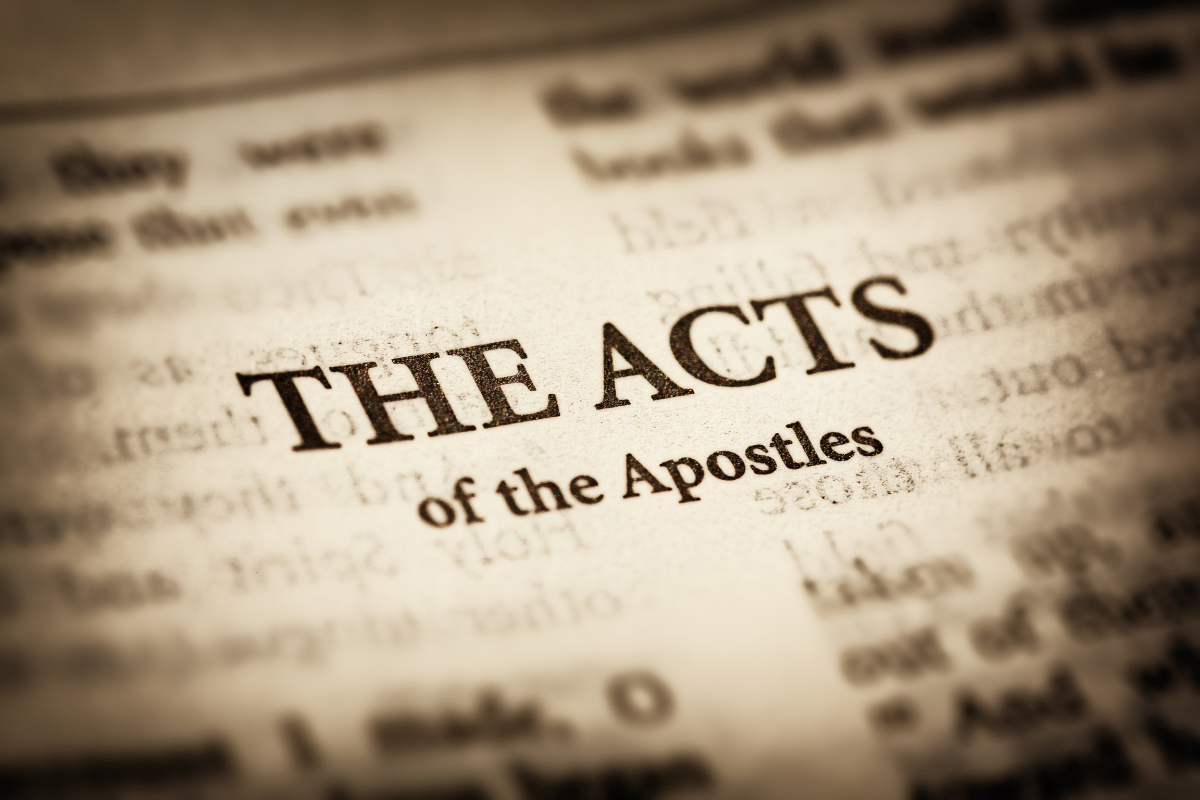 The Acts of the Apostles in the Bible.