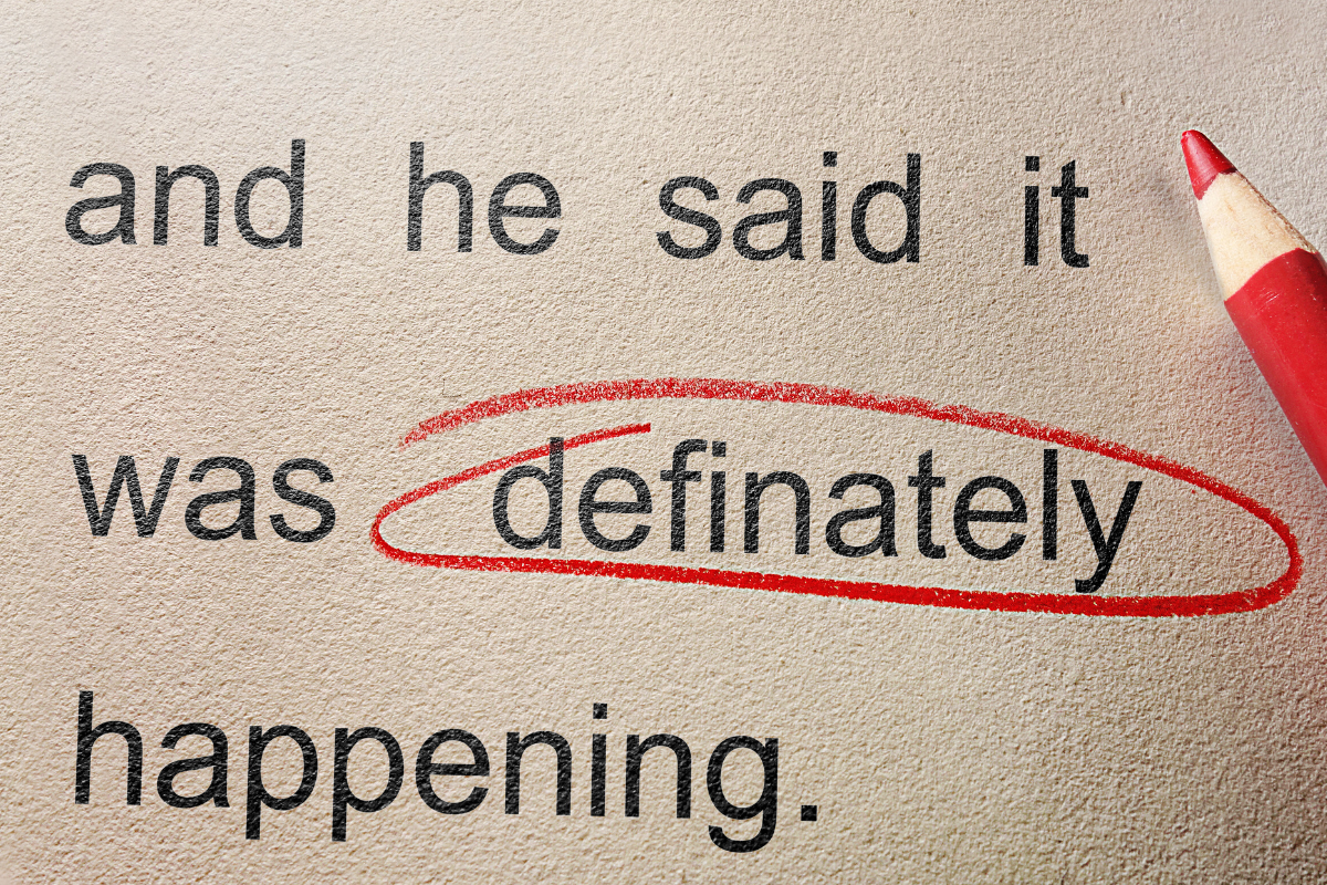 The word 'indefinitely' spelled incorrectly.