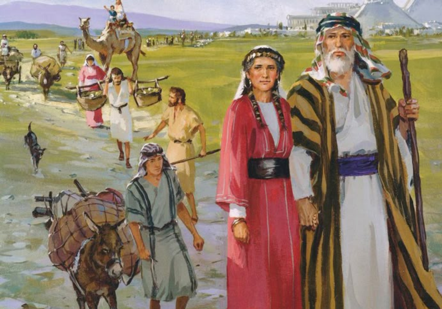An illustration of Abraham in the Bible.