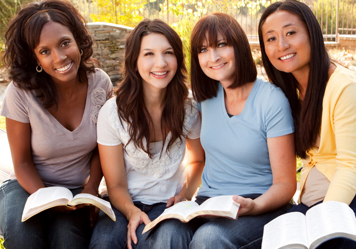A group of Christian women during a Bible study.