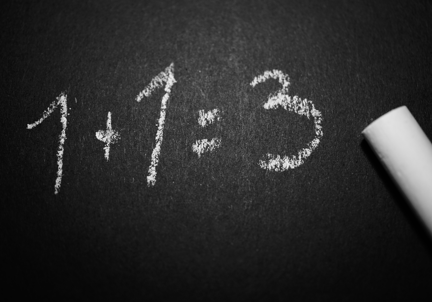 A typo error of a math addition equation.