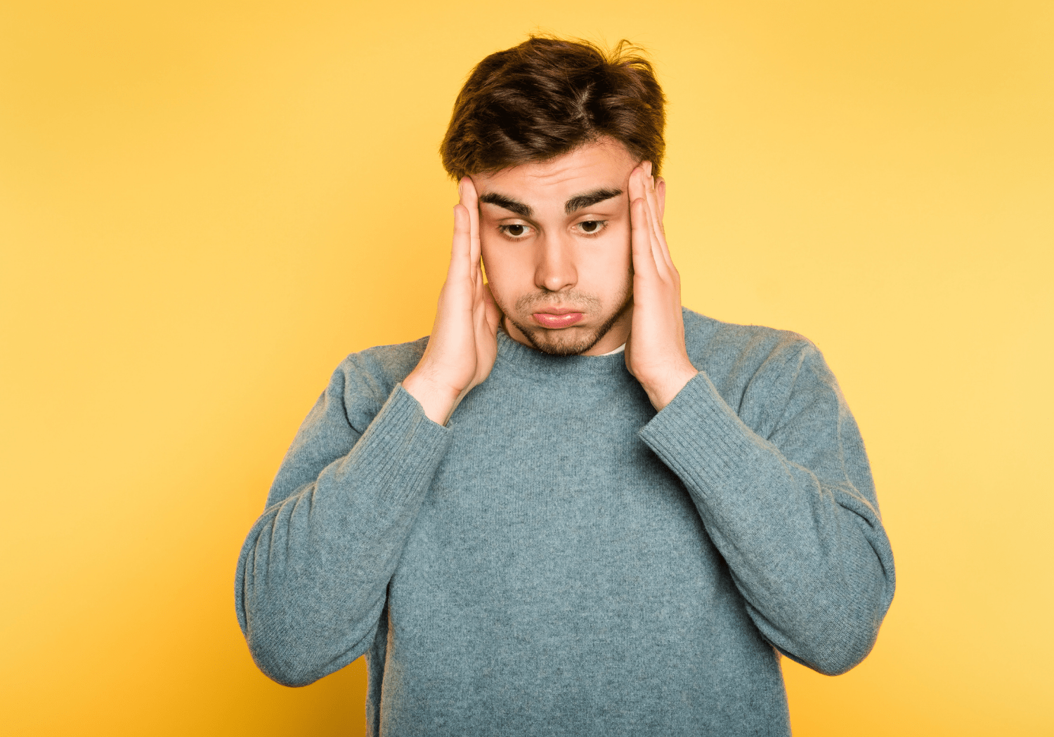 A man illustrating confusion.