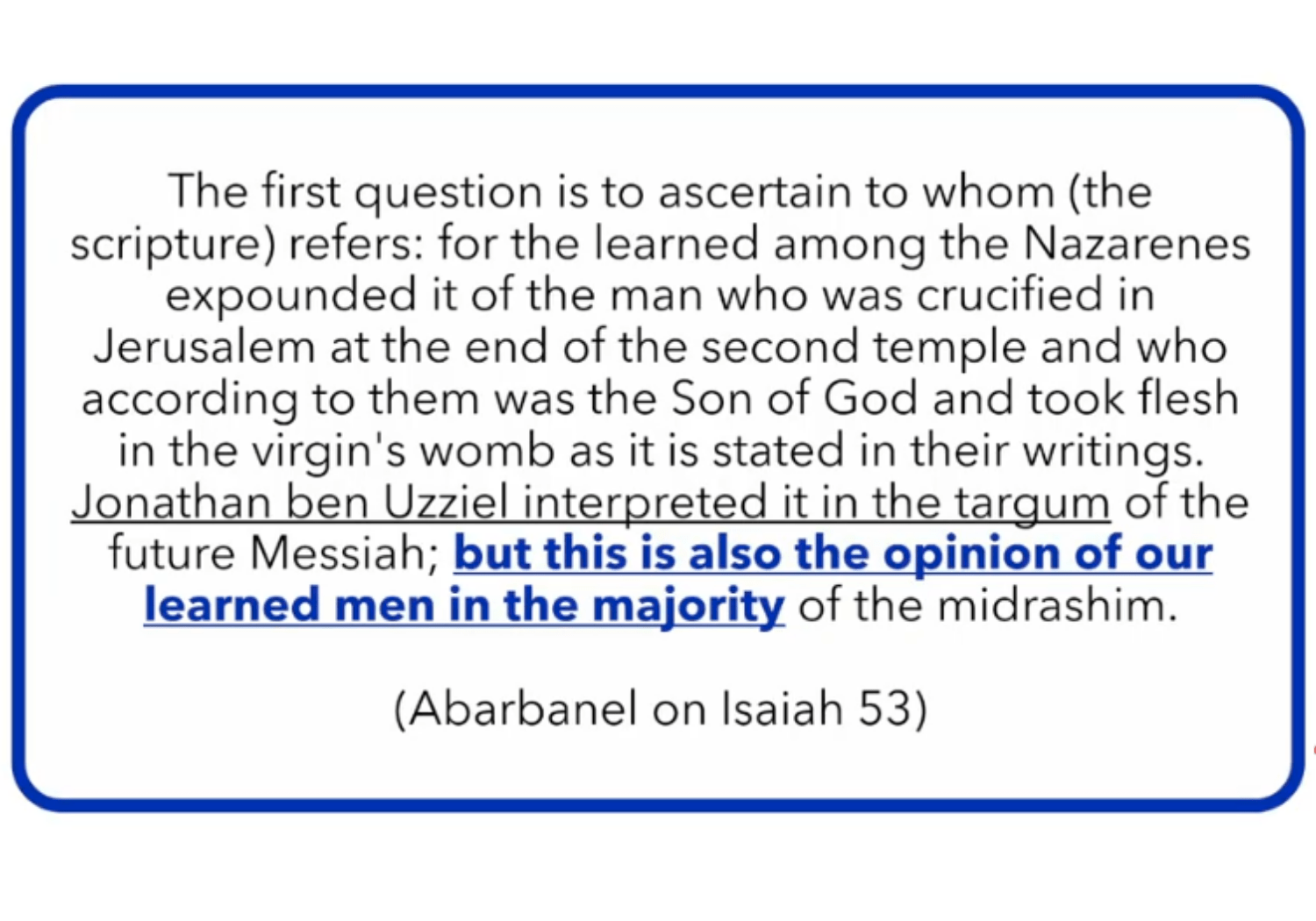 An excerpt from Abarbanel.