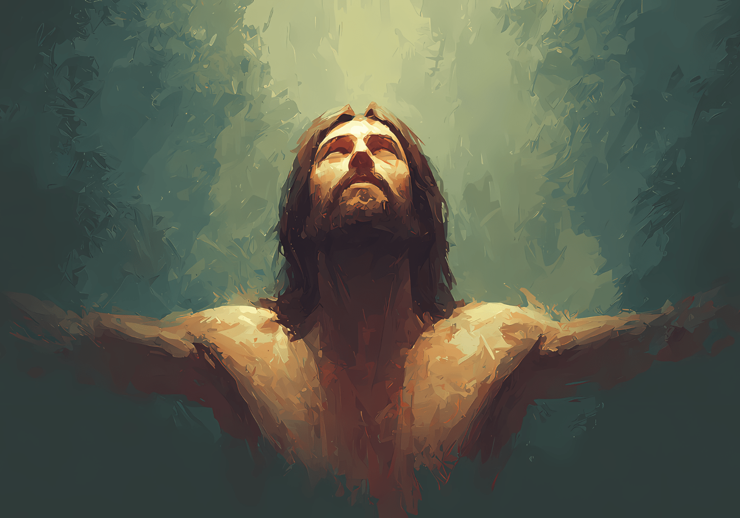 An illustration of Jesus Christ.